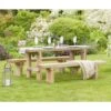 Zest 4 Leisure Rebecca Wooden Table & 2 Bench Set -Planters Kit Sales 30165813 8bb41393 42b5 438b bddc 2ab1aeb42ddd