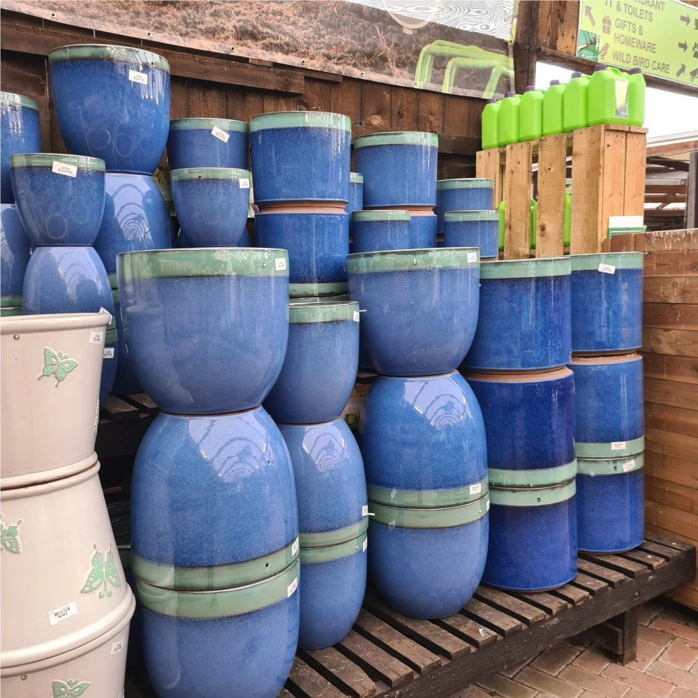 Woodlodge 24cm Sapphire Two Tone Cylinder Pot 4 Woodlodge 24cm Sapphire Two Tone Cylinder Pot - Image 2