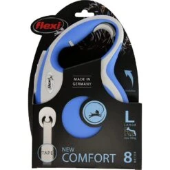 Flexi 5m Large Blue New Comfort Tape Retractable Dog Lead -Planters Kit Sales 4000498043714 5