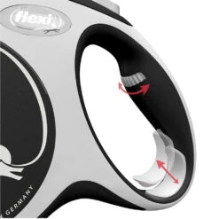 Flexi 8m Large Black New Comfort Tape Retractable Dog Lead -Planters Kit Sales 4000498043820 4