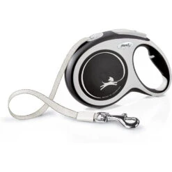 Flexi 8m Large Black New Comfort Tape Retractable Dog Lead