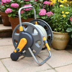 Hozelock 2-in-1 Assembled Empty Hose Reel -Planters Kit Sales 5010646046473 3