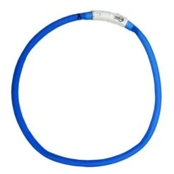 Ancol Blue Rechargeable USB High Visibility Flashing Dog Collar
