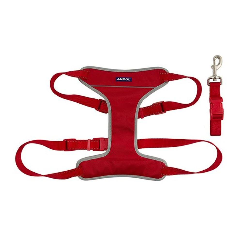 Ancol X Large Red Travel Harness 3 Ancol X Large Red Travel Harness