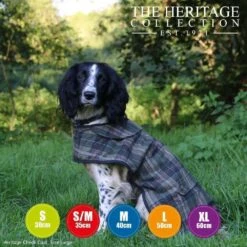 Ancol Heritage 30cm Green Check Dog Coat - Small -Planters Kit Sales 5016646806147 3 48817b0a 7f93 4a20 9667 c24b2835fe28