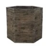 Woodlodge 34cm Driftwood Hexagon Resin Pot -Planters Kit Sales 5021346440942