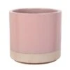 Woodlodge 38cm Pastel Pink Glazed Pot 2 Woodlodge 38cm Pastel Pink Glazed Pot -Planters Kit Sales 5021346501872