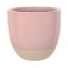 Woodlodge 26cm Pastel Pink Glazed Egg Pot 1 Woodlodge 26cm Pastel Pink Glazed Egg Pot -Planters Kit Sales 5021346502015