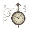 Outside In 5.5" York Double-Sided Station Clock & Thermometer 1 Outside In 5.5" York Double-Sided Station Clock & Thermometer -Planters Kit Sales 5050642006293