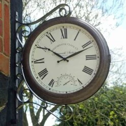 Outside In 15" Greenwich Station Wall Clock & Thermometer -Planters Kit Sales 5050642006316 3