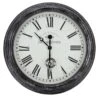 Outside In 12" Black Biarritz Clock 1 Outside In 12" Black Biarritz Clock -Planters Kit Sales 5050642016933
