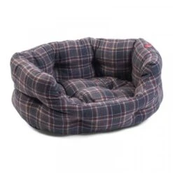 Zoon Oval Plaid Dog Bed - Small -Planters Kit Sales 5050642042697 3