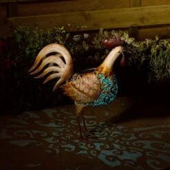 Smart Solar 45cm Metal Cockerel Silhouette -Planters Kit Sales 5050642064132 3