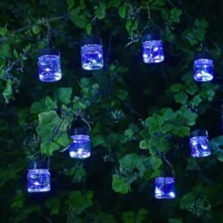 Smart Solar 10 Firefly LED Opal Jar String Lights -Planters Kit Sales 5050642067638 3
