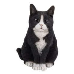 Vivid Arts 30cm Black & White Sitting Cat - XRL-SC35-B