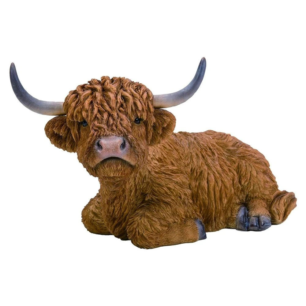 Vivid Arts 38cm Laying Highland Cattle - XRL-HLCL-D 3 Vivid Arts 38cm Laying Highland Cattle - XRL-HLCL-D