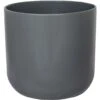 Ivyline 24cm Charcoal Lisbon Planter 1 Ivyline 24cm Charcoal Lisbon Planter -Planters Kit Sales 5055352842278