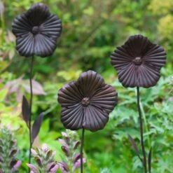 Wilstone 127cm Iron Poppy Flower Garden -Planters Kit Sales 5060345971767 3