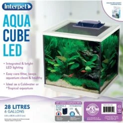 Interpet AquaCube LED Aquarium -Planters Kit Sales 755349516056 3
