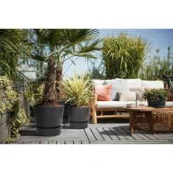 Elho 30cm Living Black Greenville Round Planter 10 Elho 30cm Living Black Greenville Round Planter -Planters Kit Sales 8711904332358 4