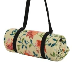 Decoris 170cm Fleece Floral Picnic Blanket (Choice Of 2) -Planters Kit Sales 8720194645079 2