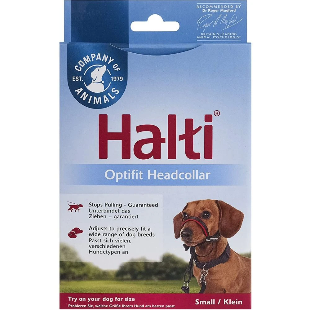 Halti Optifit Black Dog Training Headcollar 3 Halti Optifit Black Dog Training Headcollar