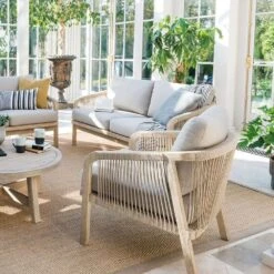 Kettler Cora Rope Lounge Wooden Armchair (Pair) -Planters Kit Sales 9333190256874 4